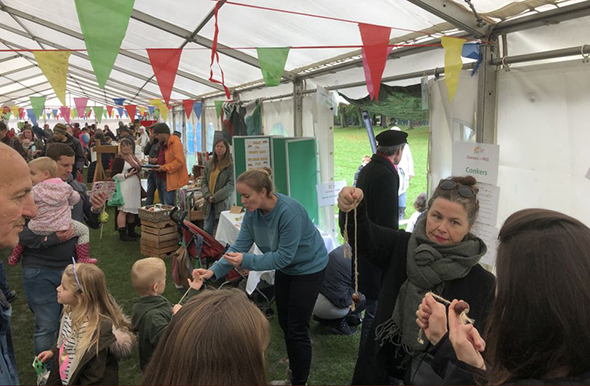 Crowds at the Trowbridge Apple Festival